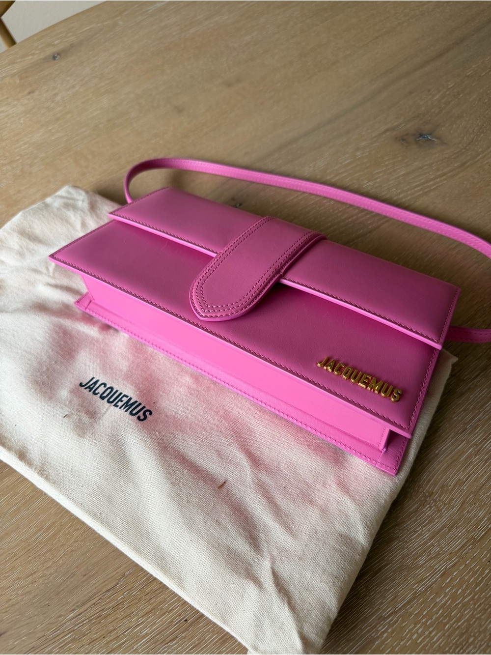 Jacquemus Le Bambino Long Pink Handbag - Gently Used - Picture 9 of 13
